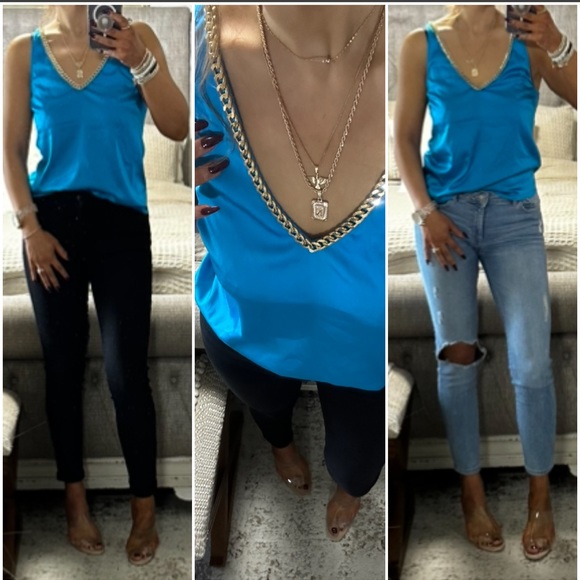 New๐ GENERATION LOVE v cut chain camisole - Picture 7 of 14